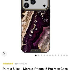Burga Purple Marble iPhone 17 Pro Max Cover